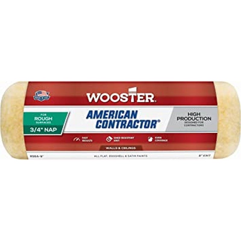 Wooster Brush R564 9 inch American Contractor 3/4 inch Nap Paint Roller - Pack of 12 - Image 3